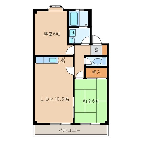 西幡豆駅 徒歩10分 3階の物件間取画像